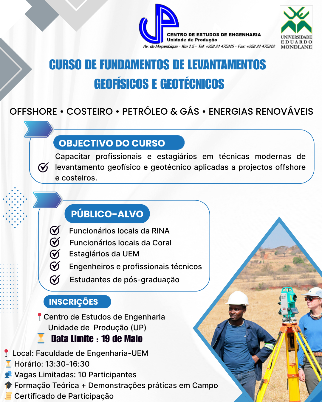 “Curso de Fundamentos de Levantamentos Geofísicos e Geotécnicos”